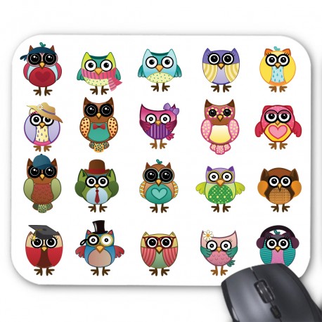 Tapis de souris hibou 