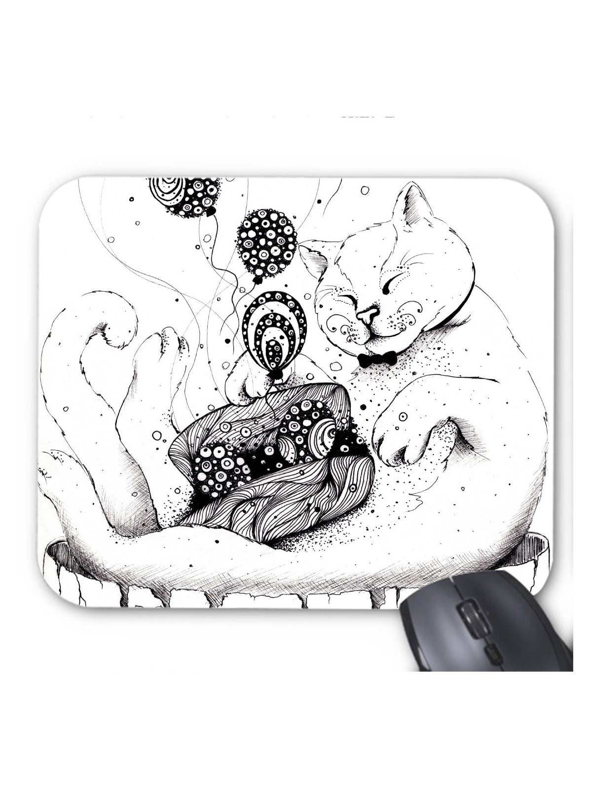 Tapis de souris illustration chat