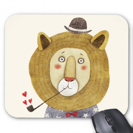 Tapis de souris illustration lion