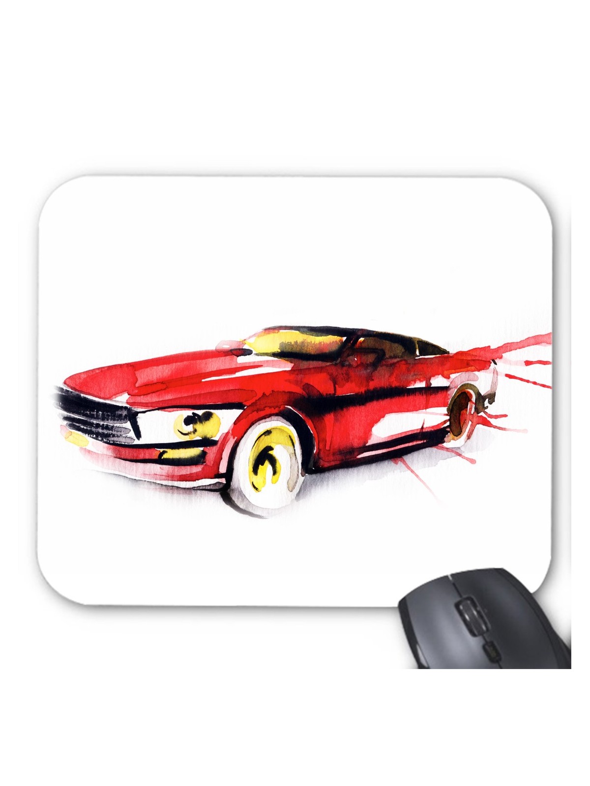 Tapis de souris voiture rouge