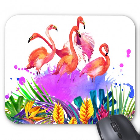 Tapis de souris flamant rose  