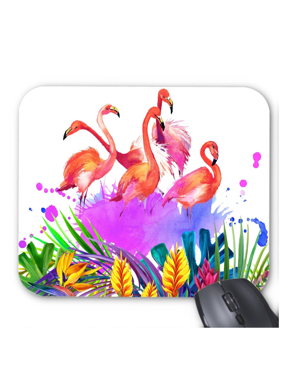 Tapis de souris flamant rose  