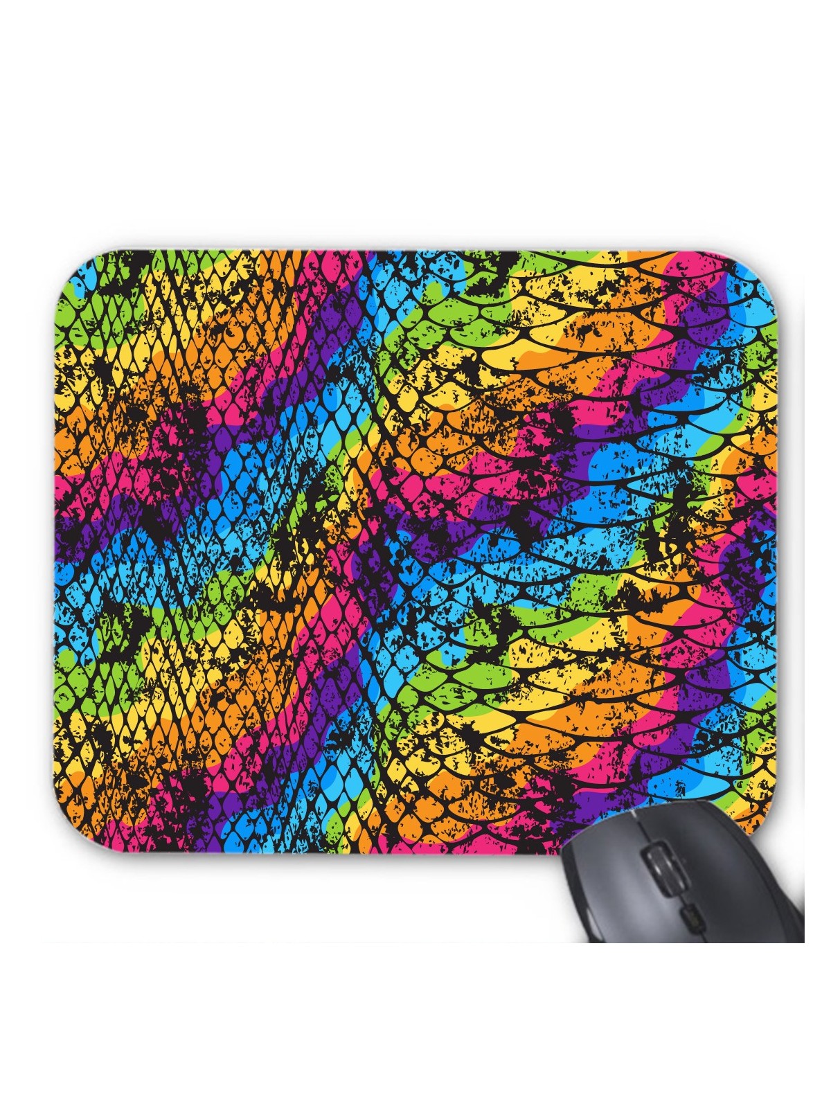 Tapis de souris texture serpent psychedelique 