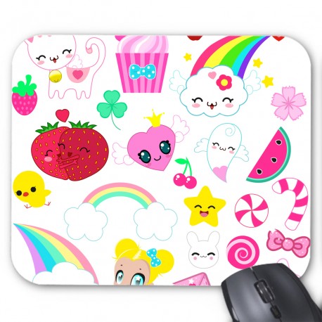 Tapis de souris nuage arc en ciel cute 