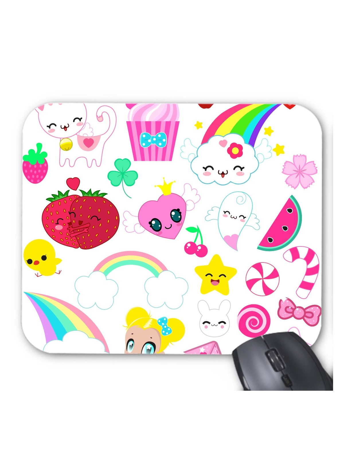 Tapis de souris nuage arc en ciel cute 