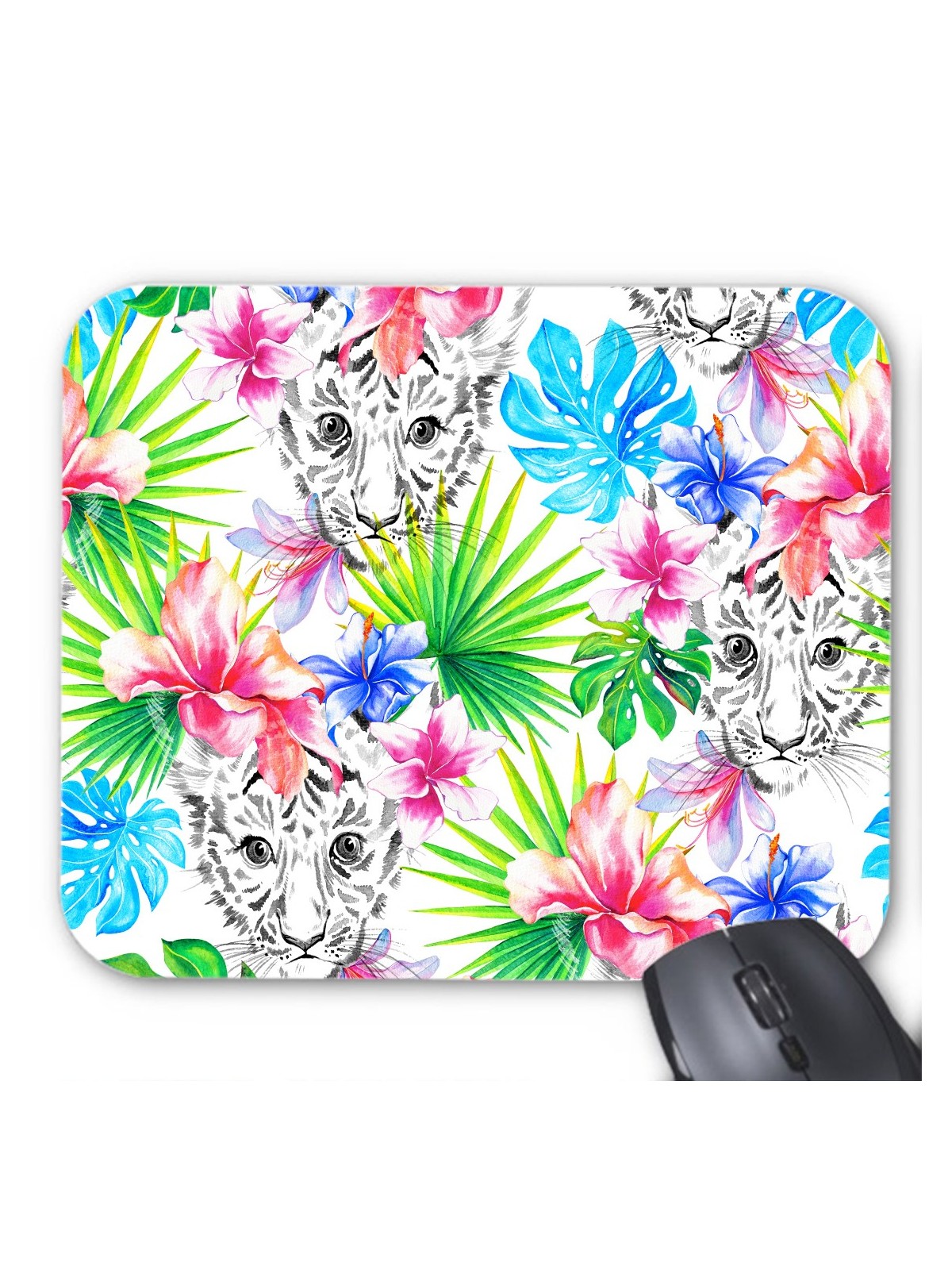 Tapis de souris jungle panthere colorÃ©