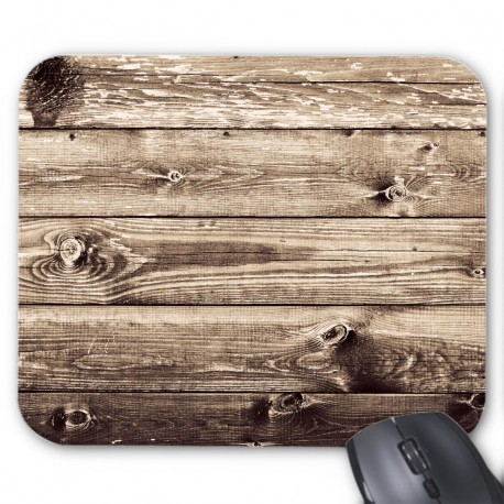 Tapis de souris effet planche de bois