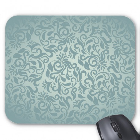 Tapis de souris motifs bleu emeraude