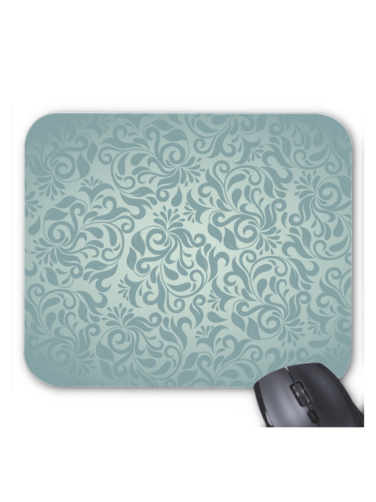 Tapis de souris motifs bleu emeraude