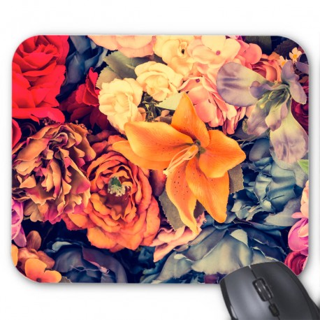 Tapis de souris fleurs 