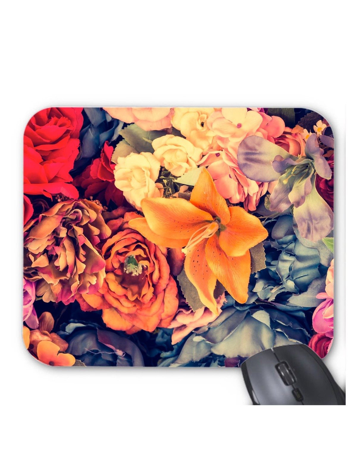 Tapis de souris fleurs 