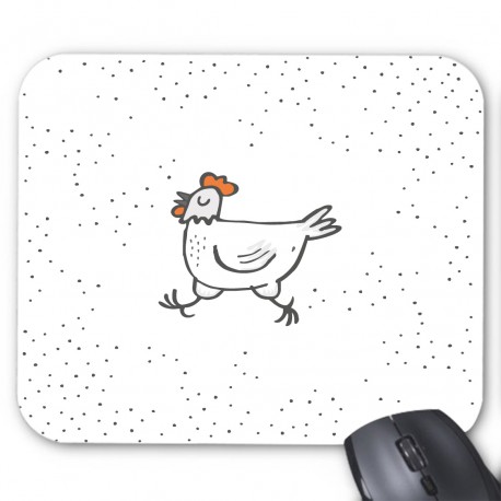Tapis de souris poule