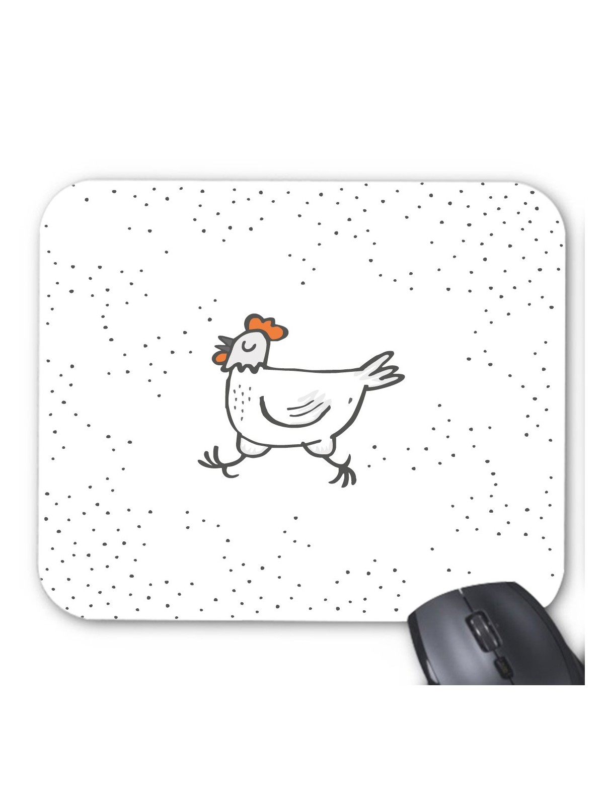 Tapis de souris poule