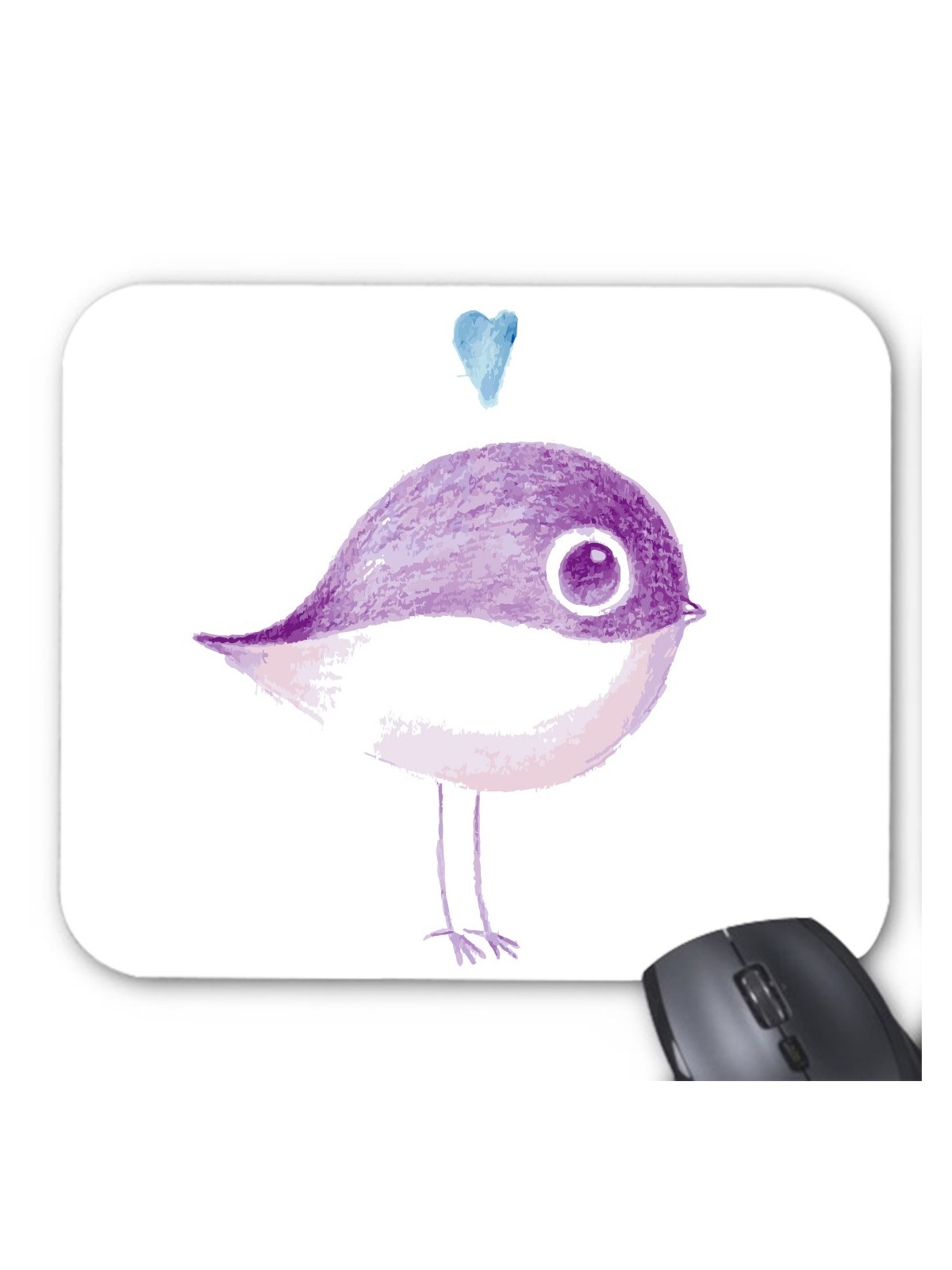 Tapis de souris illustration oiseau love