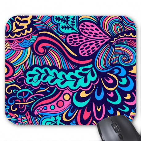 Tapis de souris motifs colorÃ©s