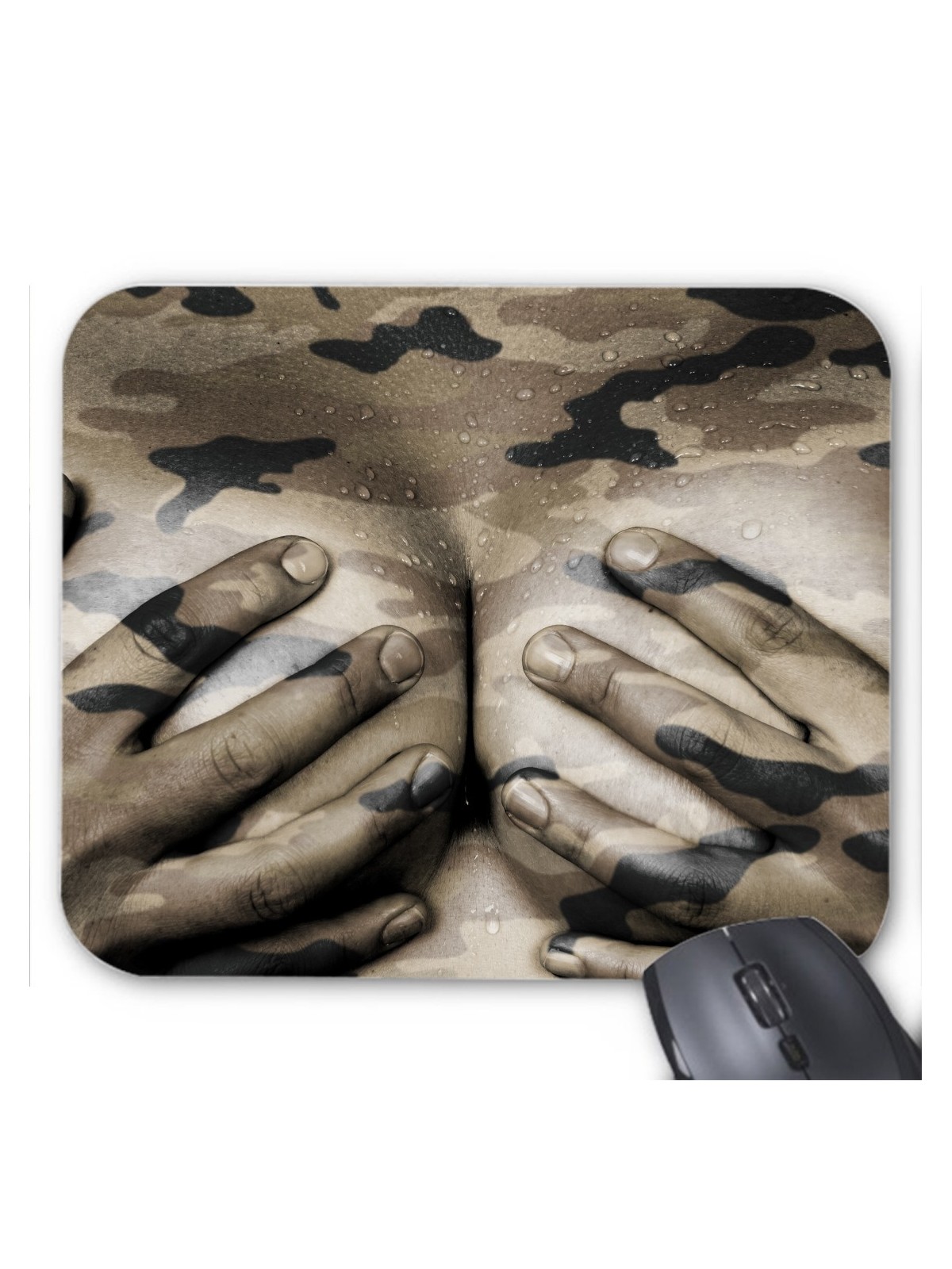 Tapis de souris femme camouflage