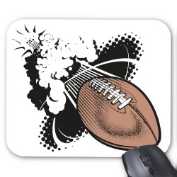 Tapis de souris ballon rugby