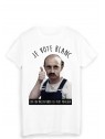 T-Shirt imprimÃ© humour VOTE BLANC