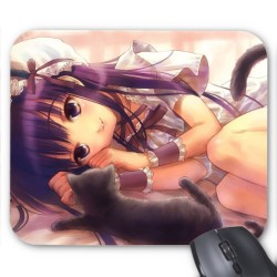 Tapis de souris manga chat 