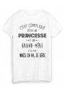 T-Shirt citation humour c'est compliquÃ© d'etre une PRINCESSE et une GRAND MÃˆRE