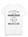T-Shirt citation humour c'est compliquÃ© d'etre une PRINCESSE et une TATIE