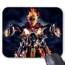 Tapis de souris  squelette moto feu dark ref 3507