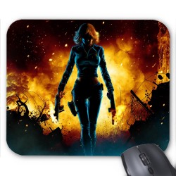 Tapis de souris Veuve noire guerriÃ¨re dark ref 3518