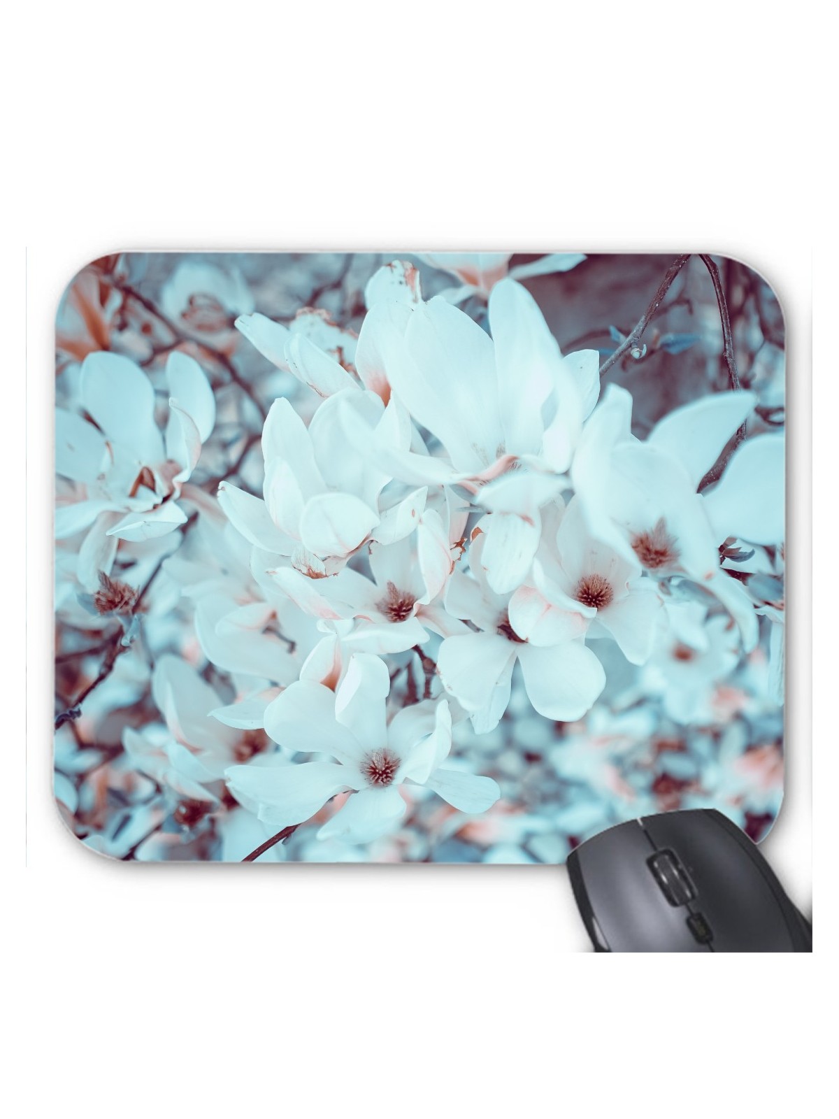 Tapis de souris Fleurs blanches rÃ©f 3567