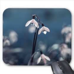 Tapis de souris Fleurs blanches rÃ©f 3574