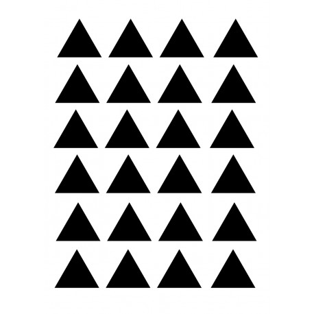 Stickers Autocollants déco Planche A3 Triangles réf 32