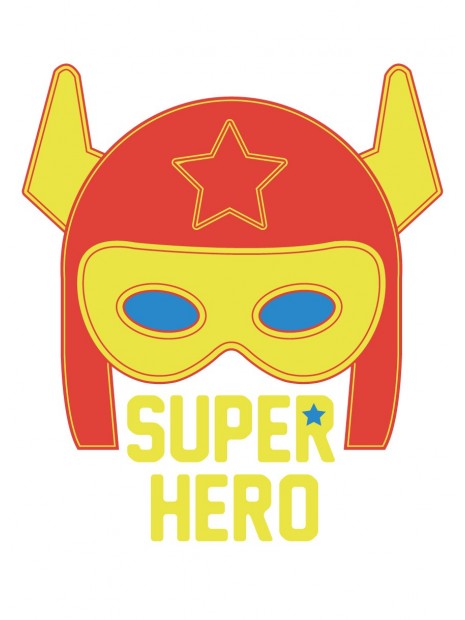 Stickers Autocollants enfant déco Masque Super héros