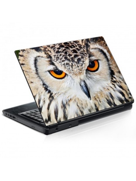 Stickers Autocollant PC Portable Déco Hibou