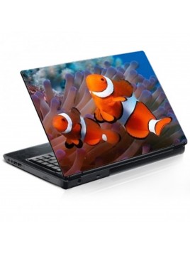 Stickers Autocollants ordinateur portable PC Déco Poissons réf 069