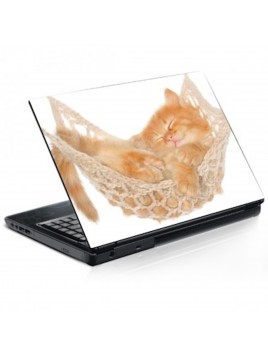 Stickers Autocollants ordinateur portable PC Déco Chaton réf 089