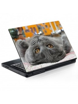 Stickers Autocollants ordinateur portable PC Déco Chat réf 092