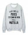 Sweat-Shirt citation amitiÃ© La vie dans les POTES