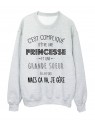 Sweat-Shirt C'est compliquÃ©e une princesse et une GRANDE SOEUR a la fois