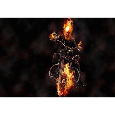 Stickers Autocollants ordinateur portable PC DÃ©co Ghost rider rÃ©f 257