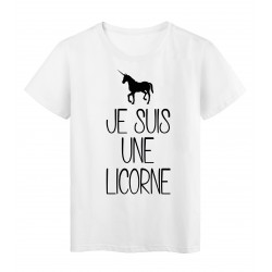 T-Shirt citation Je suis une licorne