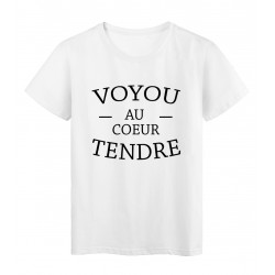 T-Shirt blanc Voyou au coeur tendre ref 1340