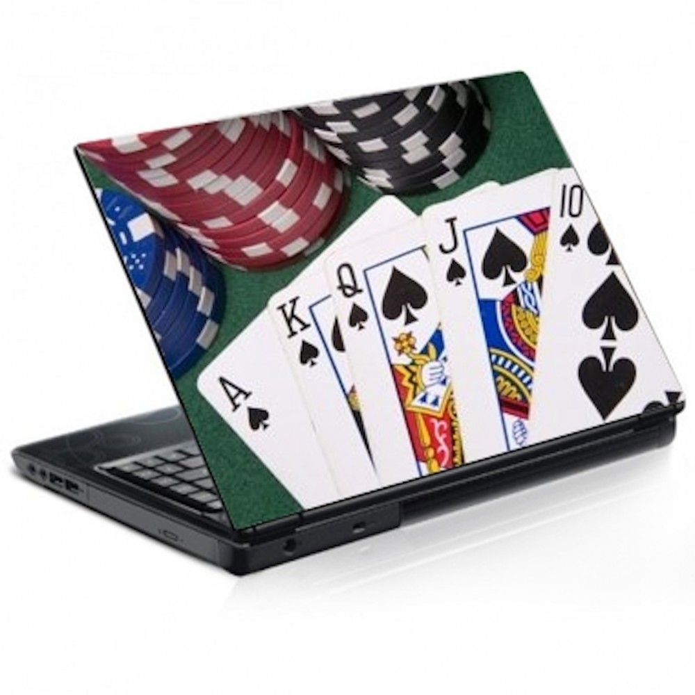 Stickers Autocollants ordinateur portable PC Poker cartes rÃ©f 331