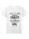 T-Shirt citation Toutes les femmes naissent Ã©gales les meilleures sont nÃ©es en Avril rÃ©f Tee shirt 2112
