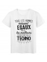 T-Shirt citation Tous les hommes naissent Ã©gaux les meilleurs Ã©coutent de la techno rÃ©f Tee shirt 2096