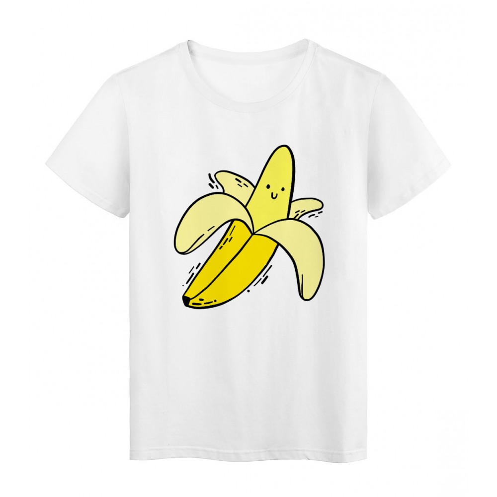 T-Shirt blanc design banane humour rÃ©f Tee shirt 2158