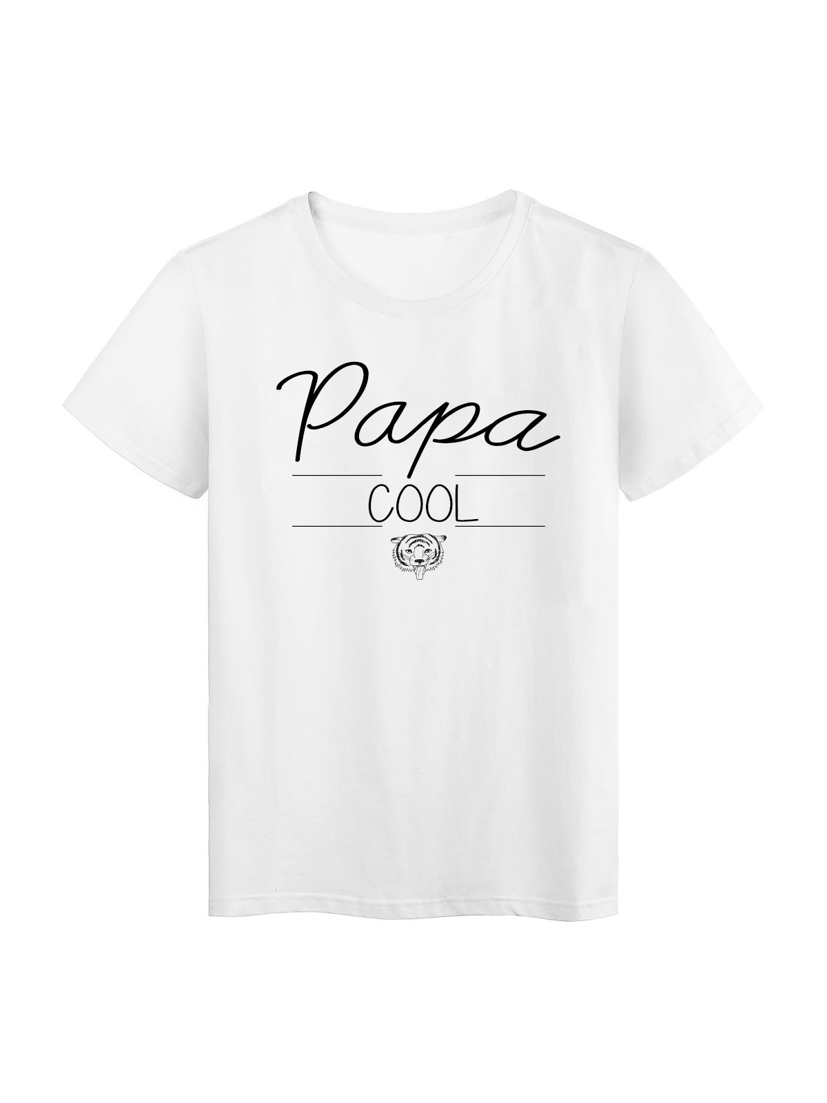 T-Shirt imprimÃ© humour design Papa Cool rÃ©f 2186