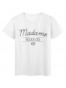 T-Shirt imprimÃ© humour design Madame Boudeuse