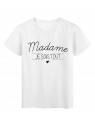 T-Shirt imprimÃ© humour design Madame Je sais tout