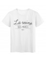 T-Shirt imprimÃ© Citation la reine des mere