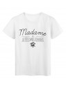 T-Shirt imprimÃ© Citation Madame a la tete dans Les nuages