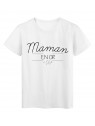 T-Shirt imprimÃ© Citation Maman en Or rÃ©f 2252